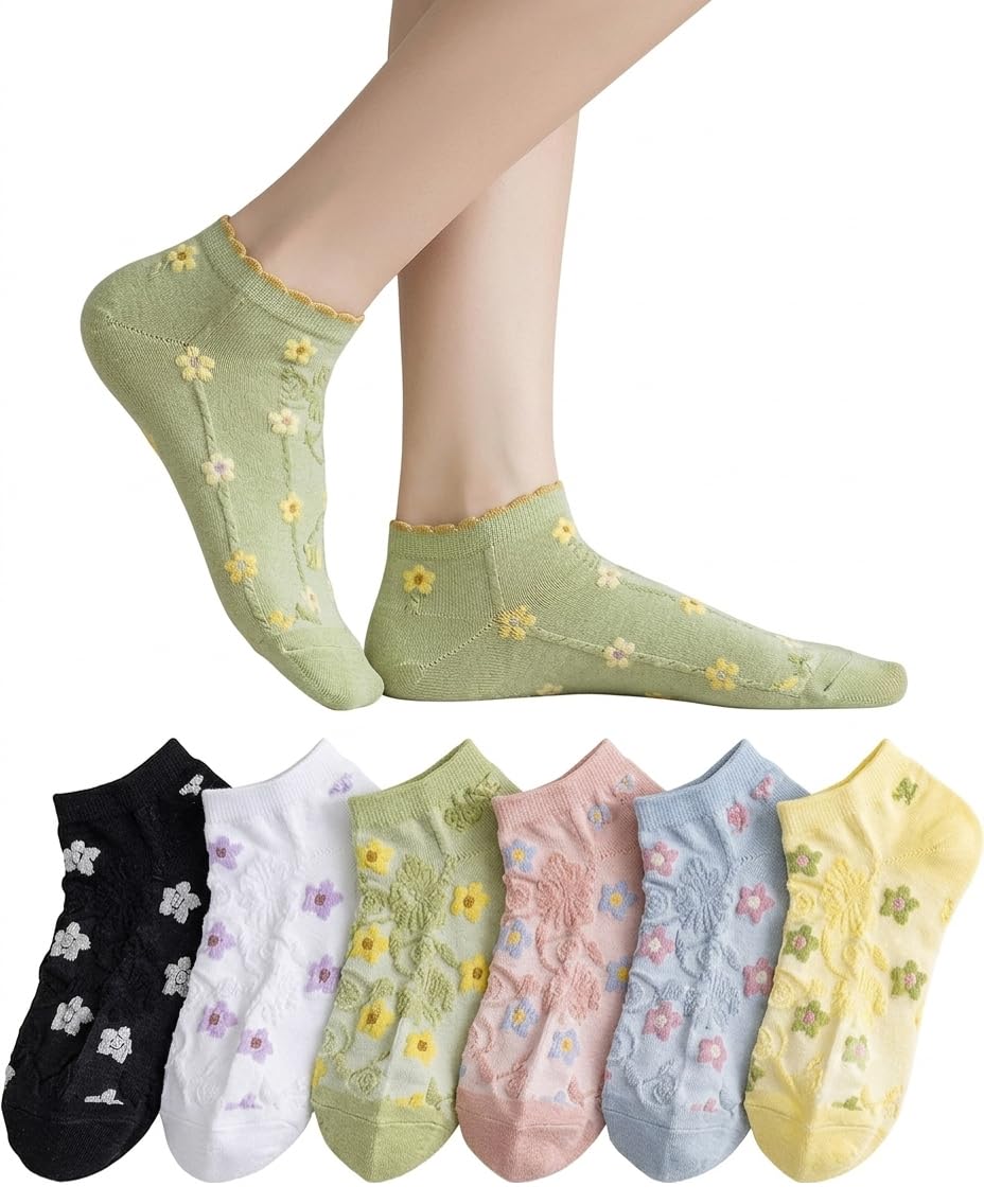 nicsy New Desigen Girls Women’s Comfort Ankle Length Socks No Show Low Cut Socks Multicolor (Free Size Pair Pack)-picture-26