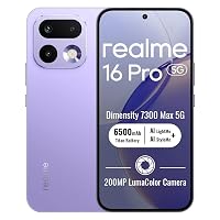 realme 16 Pro 5G Smartphone 8+256 GB,Orchid Purple,Pantalla AMOLED 6,78" 144Hz,MediaTek Dimensity 7300 Max,Cámara trasera 200MP OIS,frontal 50MP,Batería