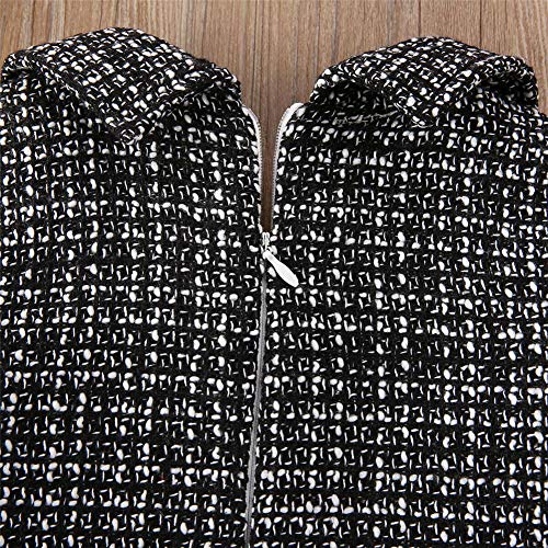 Mlpeerw Toddler Baby Girl Knit Sweater Dress Cute Kids Solid Ruffle Long Sleeve Dresses Top Fall Winter Warm Outfits Clothes thumb #7