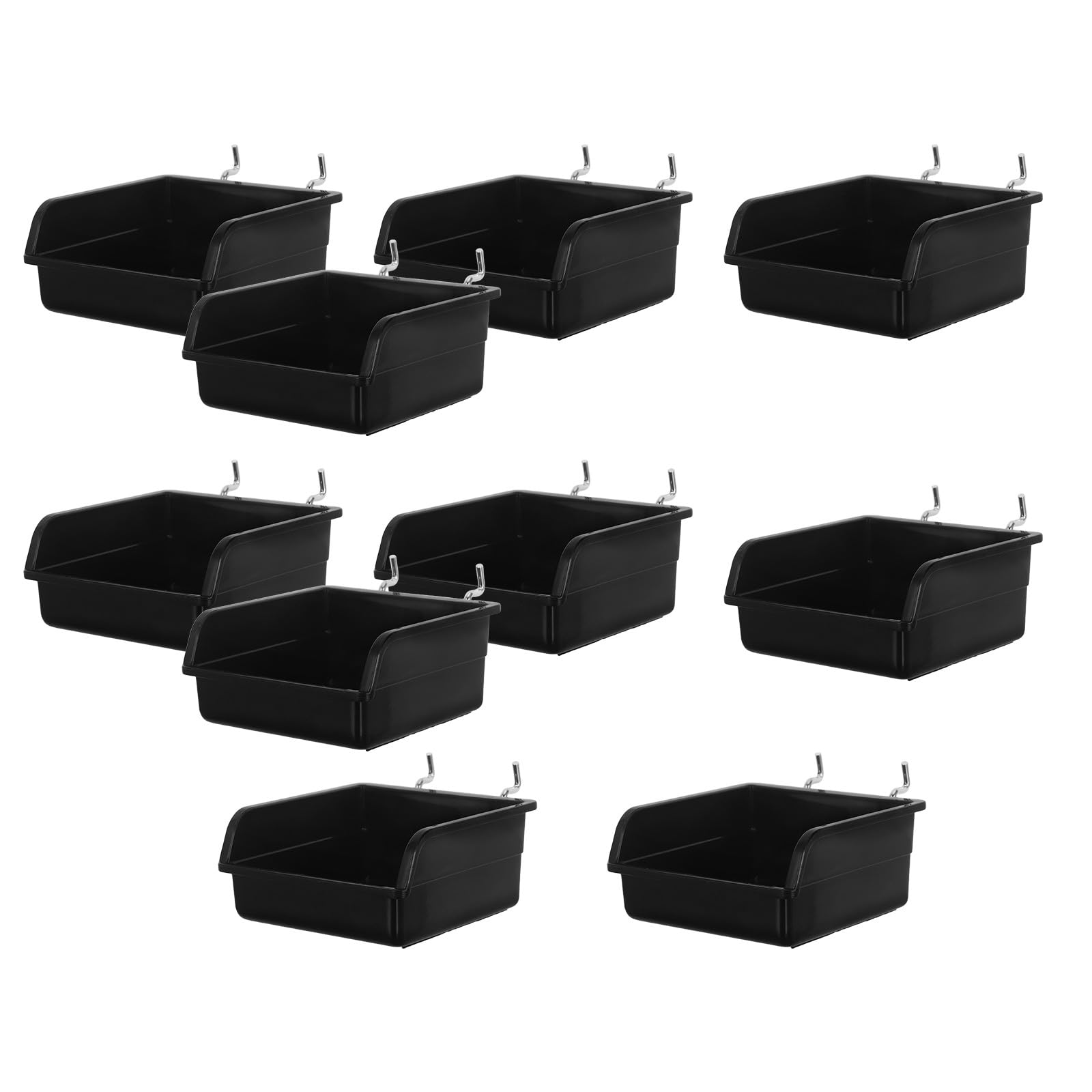 Boîte en plastique 10x10x4,6 cm avec support pour ranger vos pièces