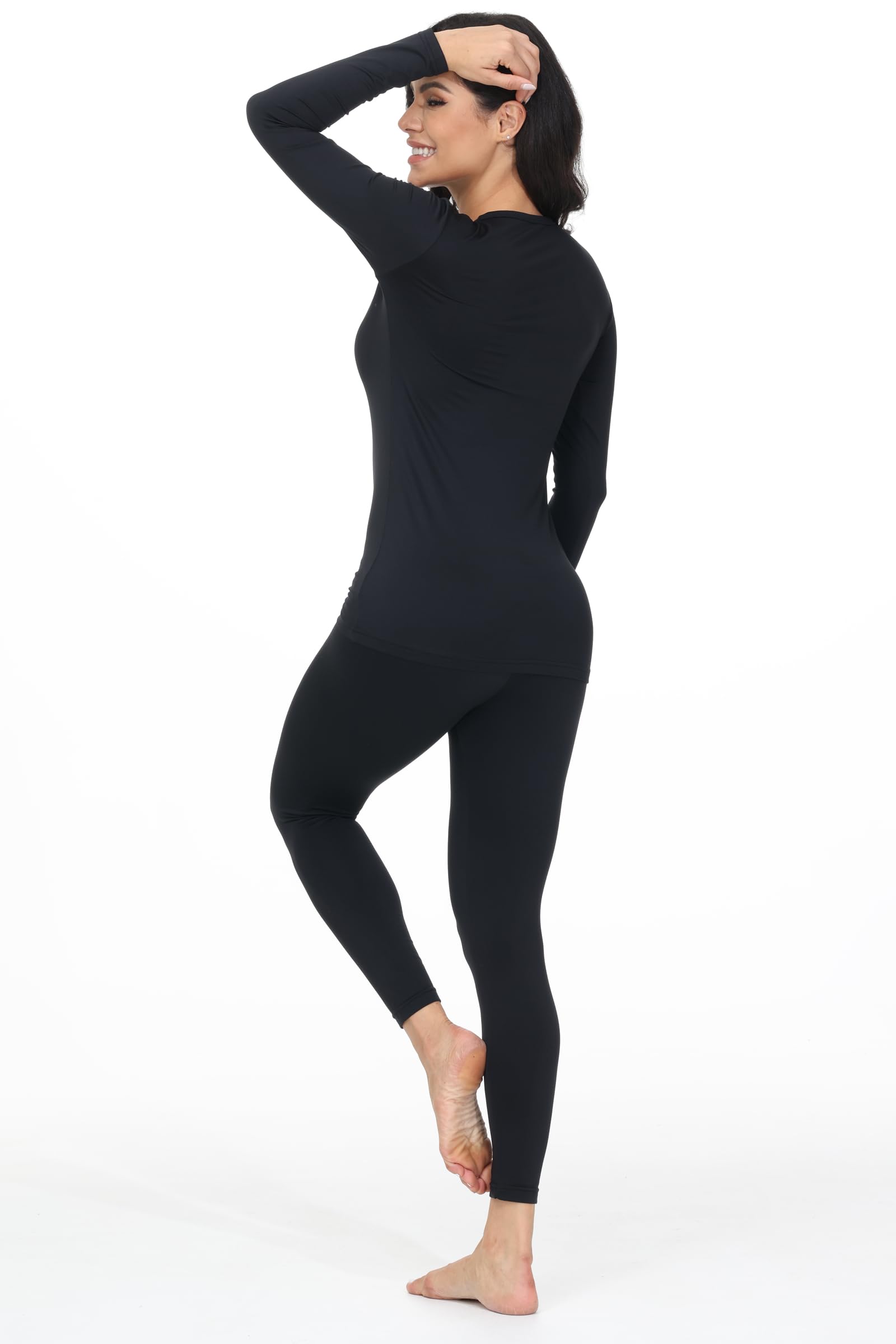 Blaosn Long Johns Thermal Underwear for Women Base Layer Petite/Regular/Tall Top Bottom Sets Cold Weather Winter