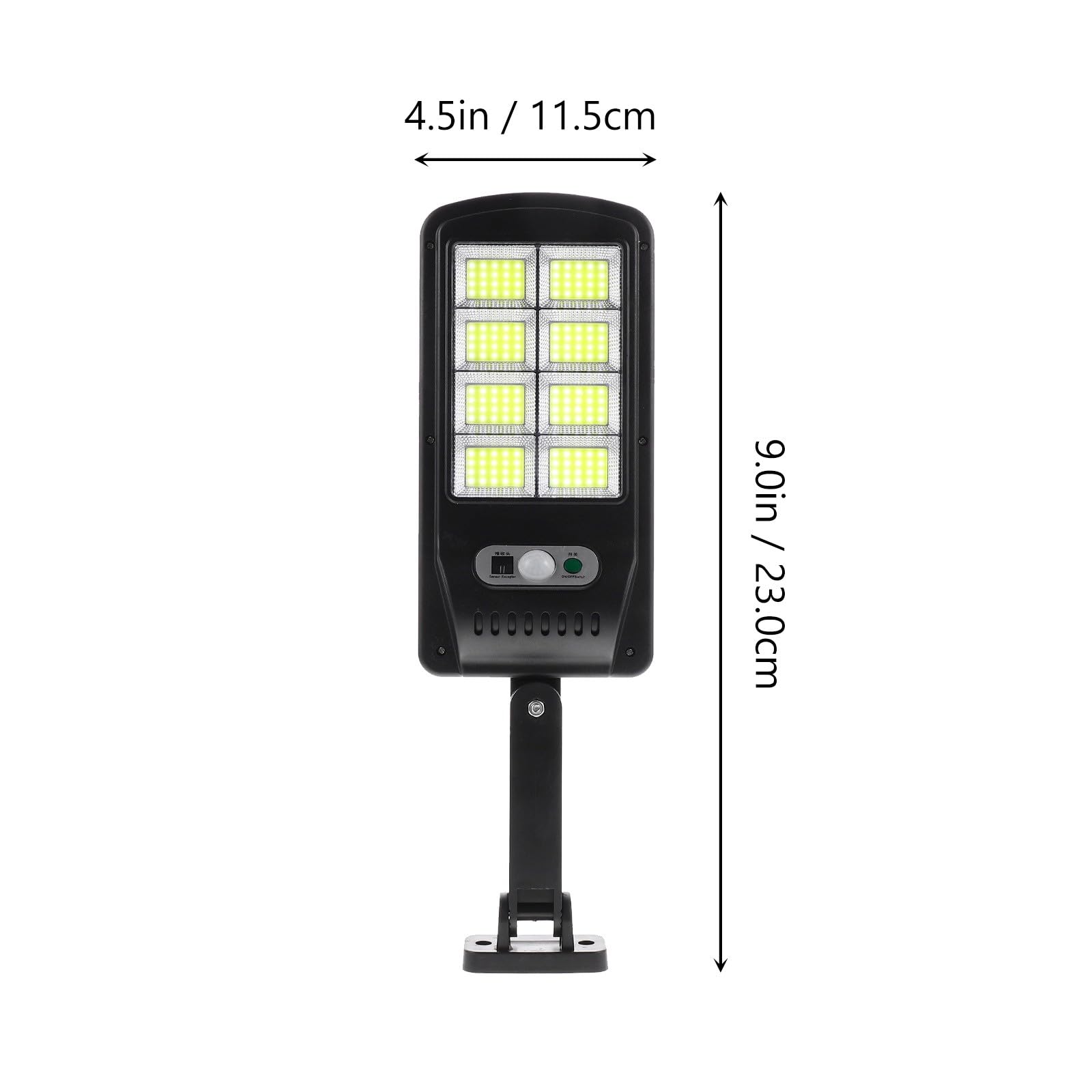 Zerodeko Outdoor Solar Wandleuchte mit Bewegungssensor LED Solarleuchte aus Abs für Garten und Terrasse Wetterbeständig und Robust