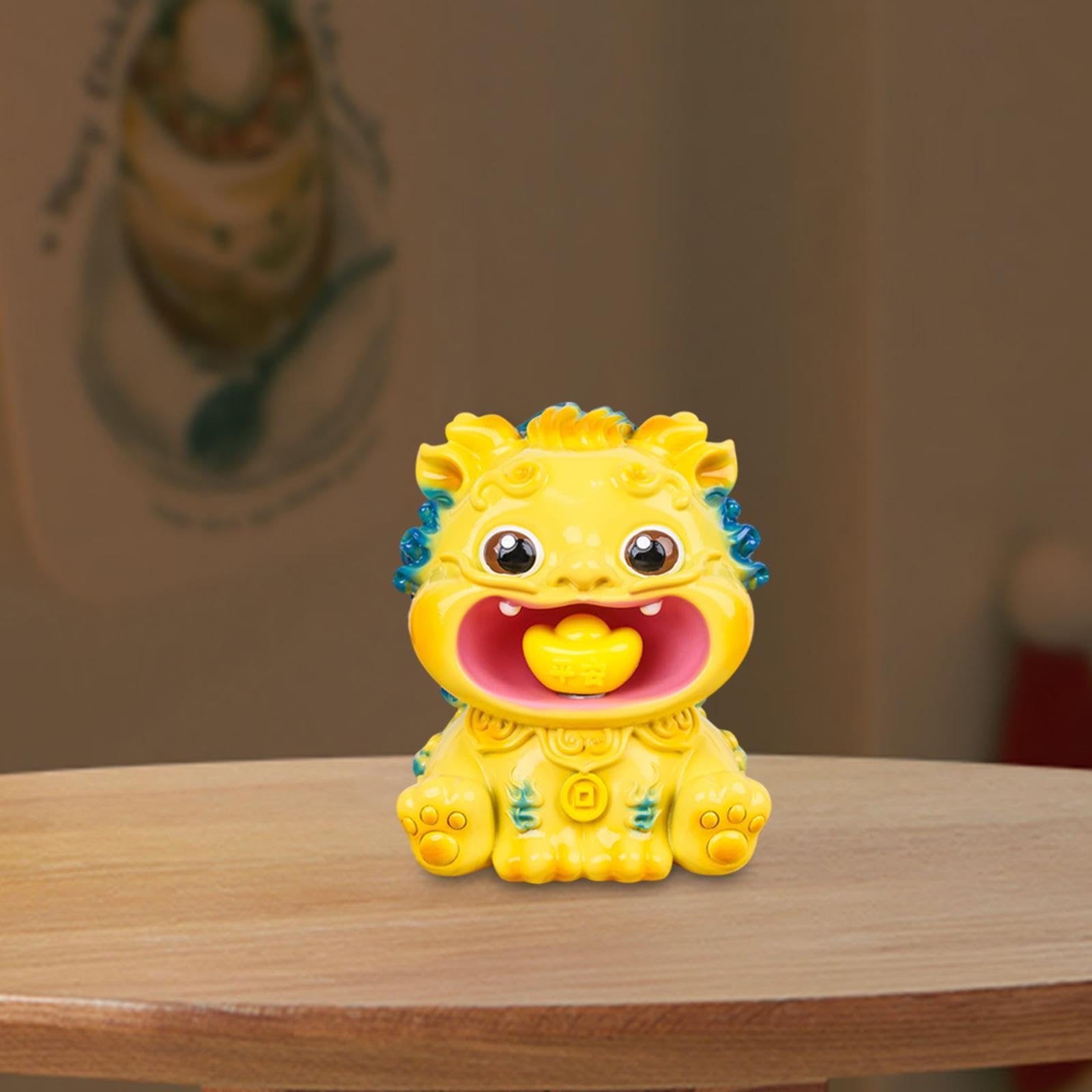 Amazon.co.jp: Perfk 風水貔貅像 Pi Yao 彫刻ロータリー Yuanbao 動物