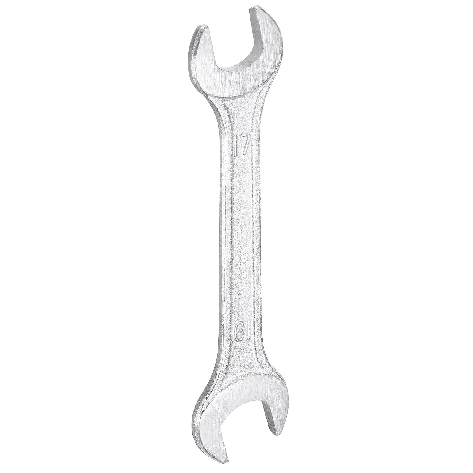 QUARKZMAN Klucz widełkowy podwójny 17 mm x 19 mm metryczny klucz płaski z przesunięciem kątowym 15 stopni, ocynkowany mały klucz płaski, do naprawy samochodów, montażu mebli
