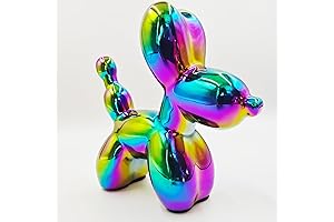 Dazzling Ceramic Electroplated Balloon Dog Decor