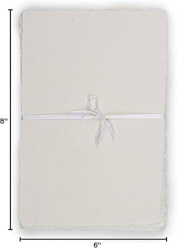 Miniatura 9 de Papel de acuarela de 12 x 16 pulgadas, papel de acuarela mixto, papel de algodón virgen grueso de 5.29 ozyd (5.29 ozm) con borde grueso, hecho a