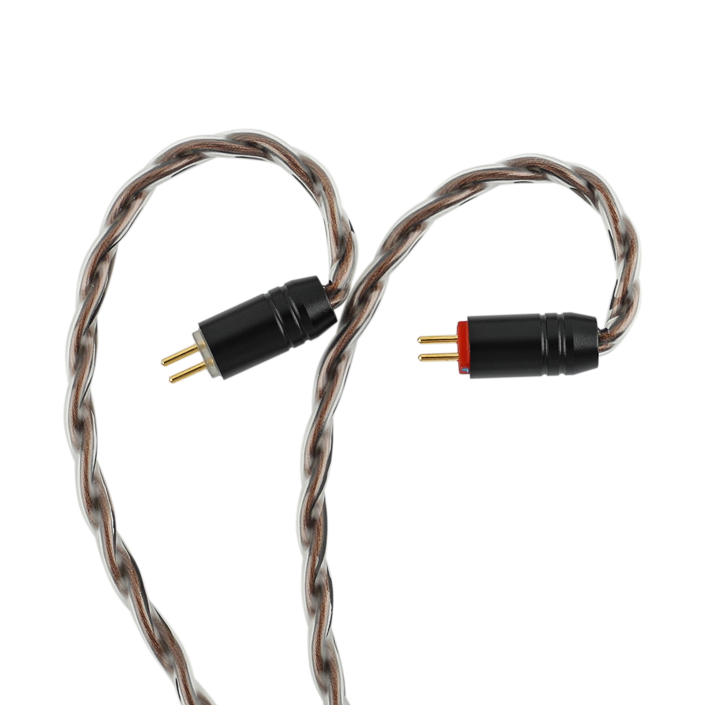 Linsoul ZiiGaat Z-01 Kabel IEM, 4-żyłowy przewód z miedzi monokrystalicznej z wtyczką 3,5 mm, odłączane złącze 2-pinowe 0,78 mm do przewodowych słuchawek HiFi Zero:2, EW300, Cadenza, Kefine, WanerSG