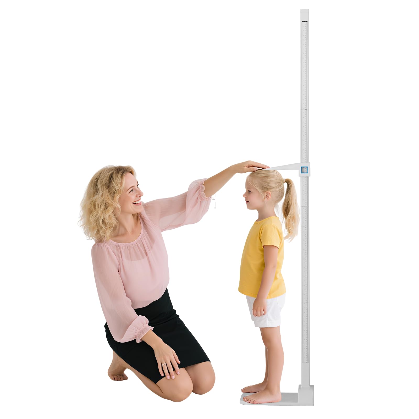 Stadiometro portatile, asta di misurazione dell'altezza, 20-210 cm, con scale metriche e imperiali, per palestra, scuola, casa, ospedale, ecc.