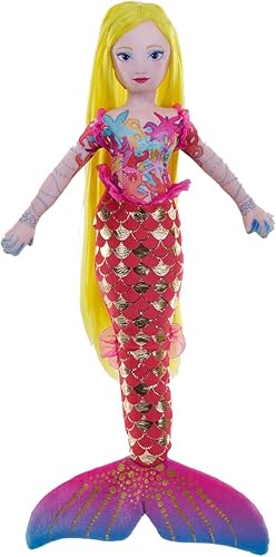 Wild Republic Mysteries of Atlantis, Mermaid Astra, juguete de peluche, 20 pulgadas, regalo para niños, juguete de peluche, muñeca, botellas de agua