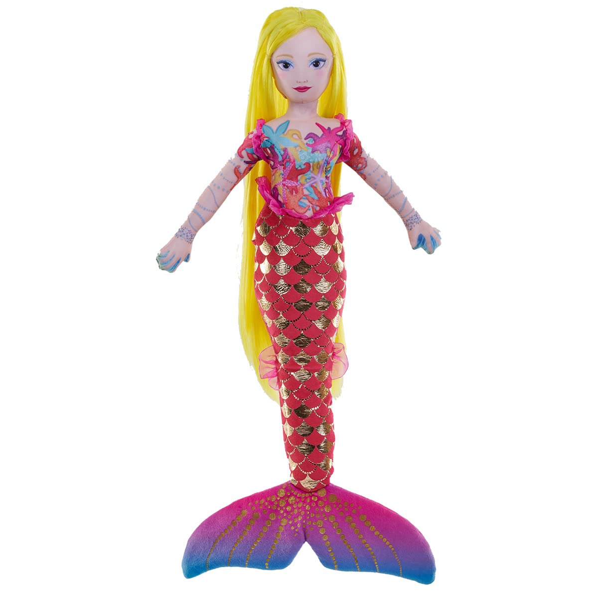 Wild Republic Mysteries of Atlantis, Mermaid Astra, Stuffed Toy, 20 inches, Gift for Kids Plush Toy, Doll