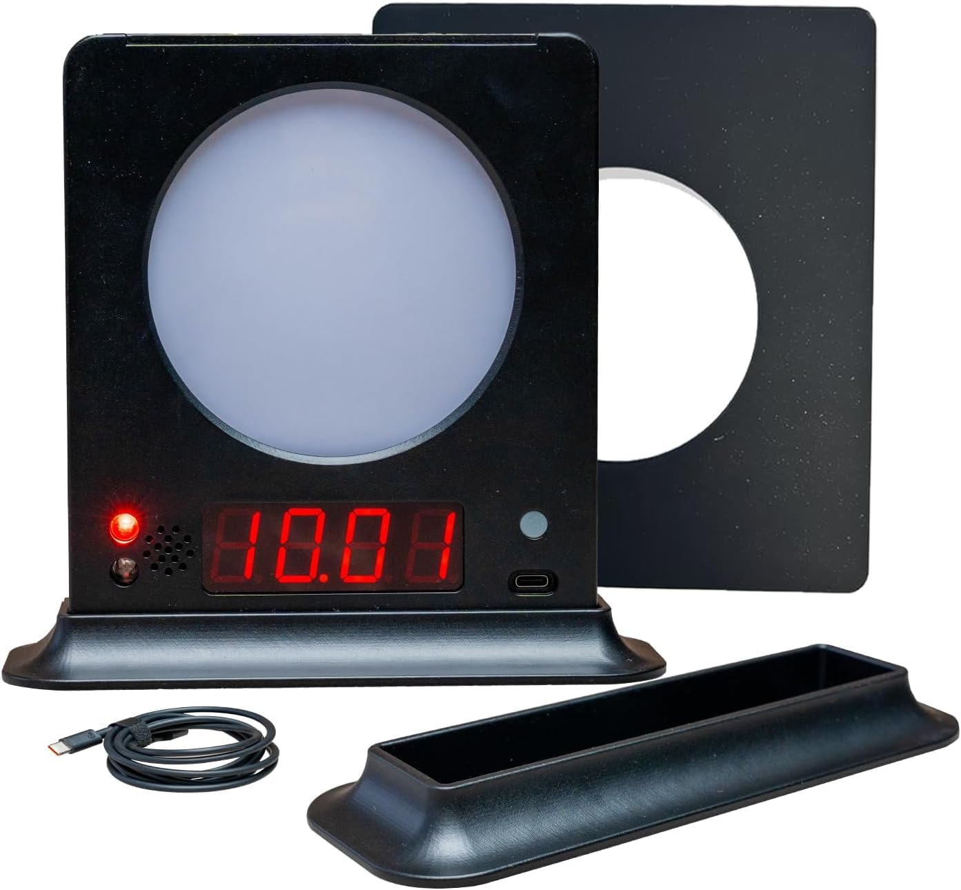 Paquete de 1 Mini Objetivo de reacción: 2 tamaños Personalizables (predeterminado: 100 mm con Placa de inserción de 60 mm), Objetivos de Tiro con Temporizador para Practicar la Velocidad
