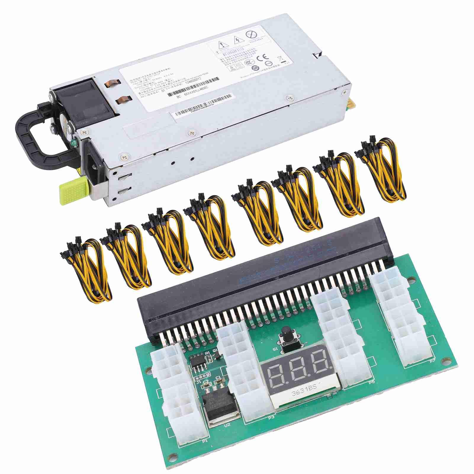 Server-Netzteil, 750 W, Aluminiumlegierung für R520G7 RH2285, mit 8 Stück Verdrahtungskabeln, Modell PS 2751 2F LF