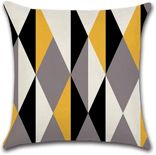 Miniatura 5 de Juego de 4 fundas de almohada de 18 x 18 pulgadas, modernas fundas de almohada para sofá, decoración para el hogar, exterior, tela de lino