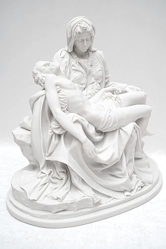 Miniatura 2 de Figura de escultura de Pieta de Miguel Ángel Jesús María de 10.5 pulgadas, hecha en Italia