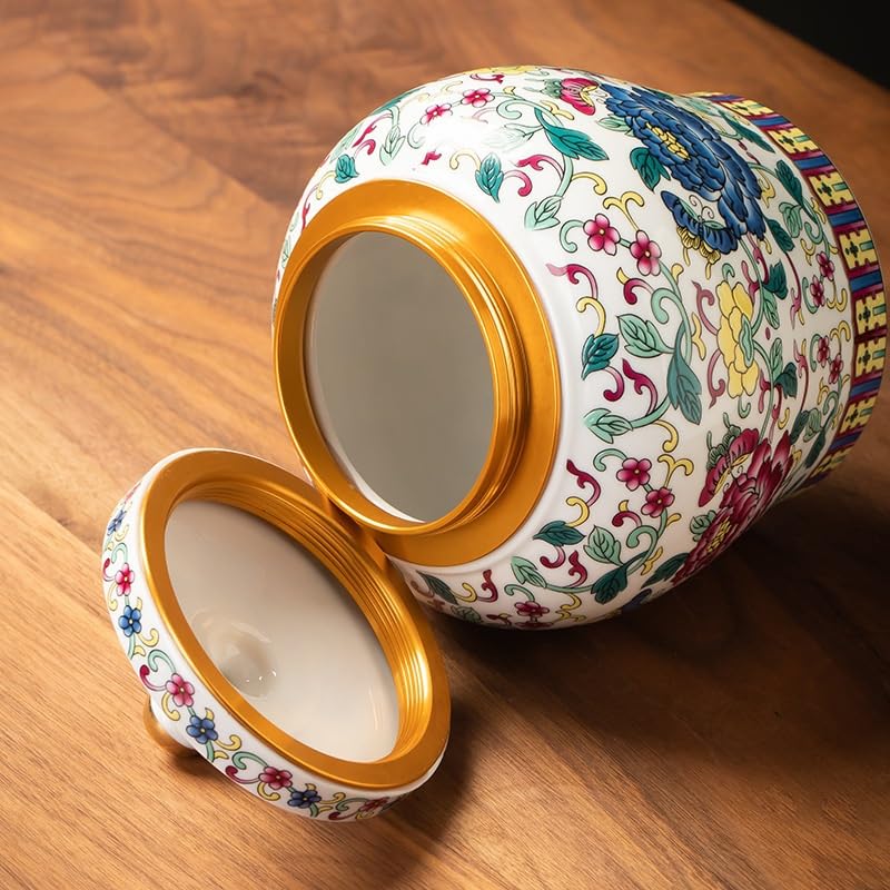 Zestaw do herbaty Niebiesko-białe puszki herbaty w pełnym kolorze, ceramiczne odporne na wilgoć zamknięte puszki, herbata domowa w stylu chińskim, czarna herbata, biała herbata, luźna herbata, puszki
