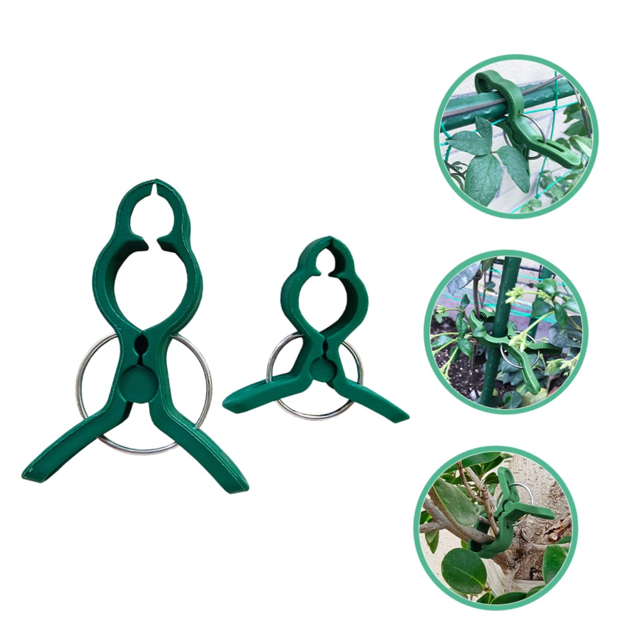 Sosoport 5 Sätze Pflanzenclip Set Gartenclip Zum Umpflanzen Gemüsehalterung Topfpflanzen Tomatenstützen Tomatenpflanzen Kletterclips Für Den Außenbereich Kunststoff 50 Stück * 5