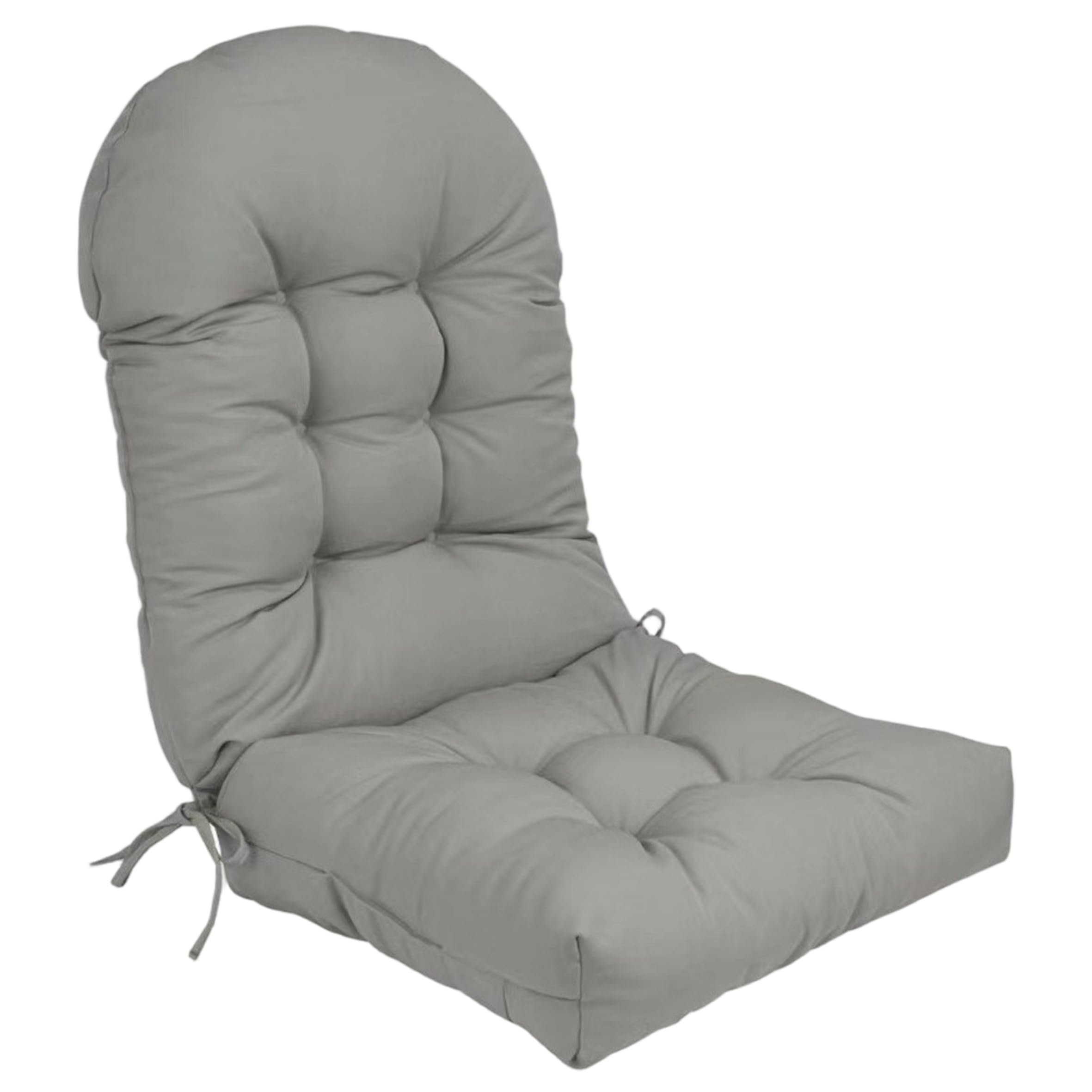 Xoeryoy Rocking Chair Cushion, Thickened Adirondack Chair Cushion, High-Resilience Waterproof Pad for Indoor & Outdoor, 43.3x19.7 Inch, Light Gray