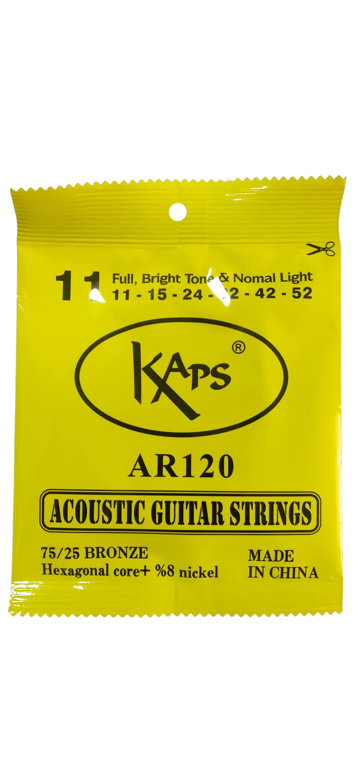 KAPS Bronze Acoustic Guitar Strings GS-01_Phosphor Bronze_(Pack of 1) AR-120