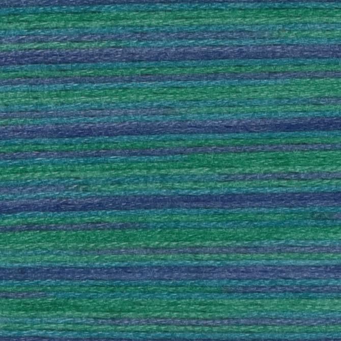 Image of KCS Big skeins of 25 Meters Size 25 Color Variegated Cross Stitch Stranded Threads,6 skeins,4030