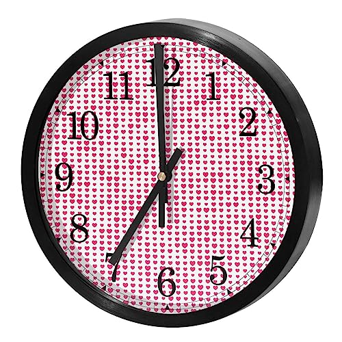 Horloge murale silencieuse à quartz sans tic-tac ronde pour décoration de maison