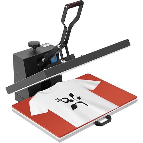 16x24 Inch Heat Press, 1800W High High Pressure Clamshell Heat Press Machine with Intelligent Temperature Control System and LCD Display, Digital Control Heat Transfer Sublimation Machine