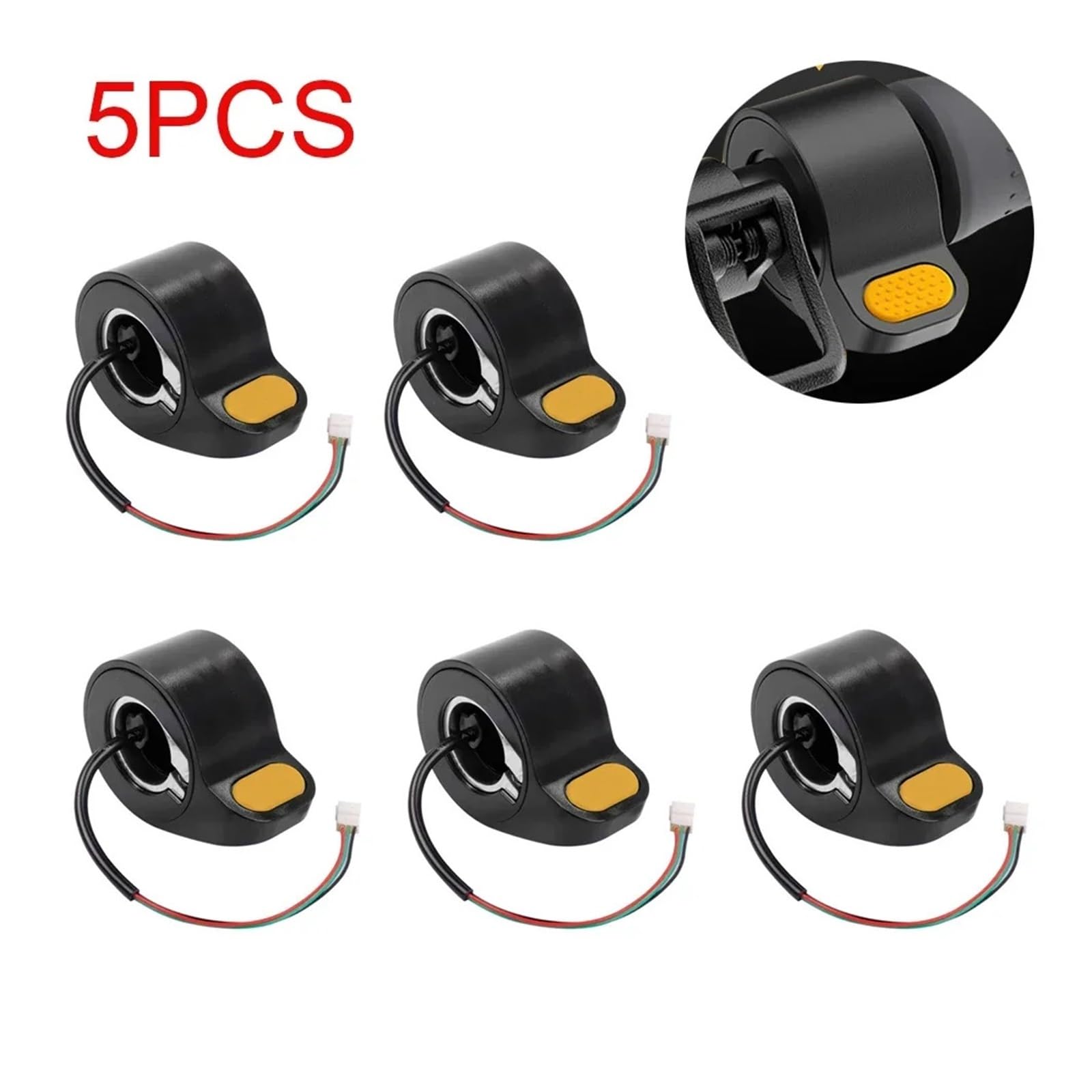 Accélérateur de scooter électrique Accélérateur de propulseur d'accélérateur de Hoverboard de pouce de 1-5pc Compatible avec les accessoires d'accélérateur d'accélérateur de doigt de Scooter électriqu