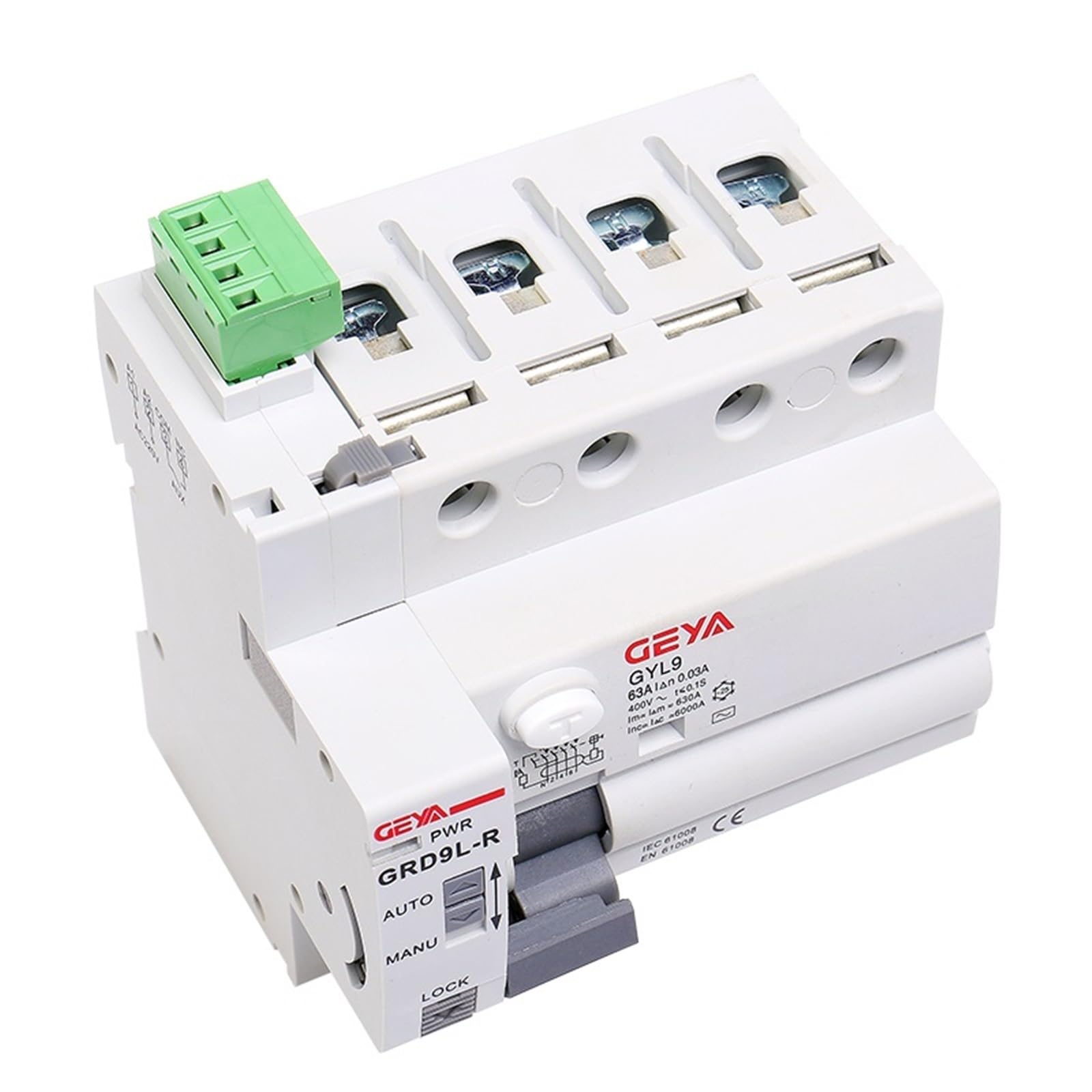 GRD9L RCCB automatyczny reenklator RS485 pilot wyłącznik różnicowoprądowy 4P 40A 63A RCD ELCB(R-AC220-AUTO,4P 63A 30mA RCCB)