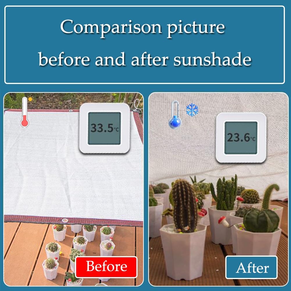 Filet de jardin respirant pour plantes – Tissu en maille de 4 x 4 m – Idéal pour balcon, serre et piscine – Protège les légumes et les fleurs des parasites
