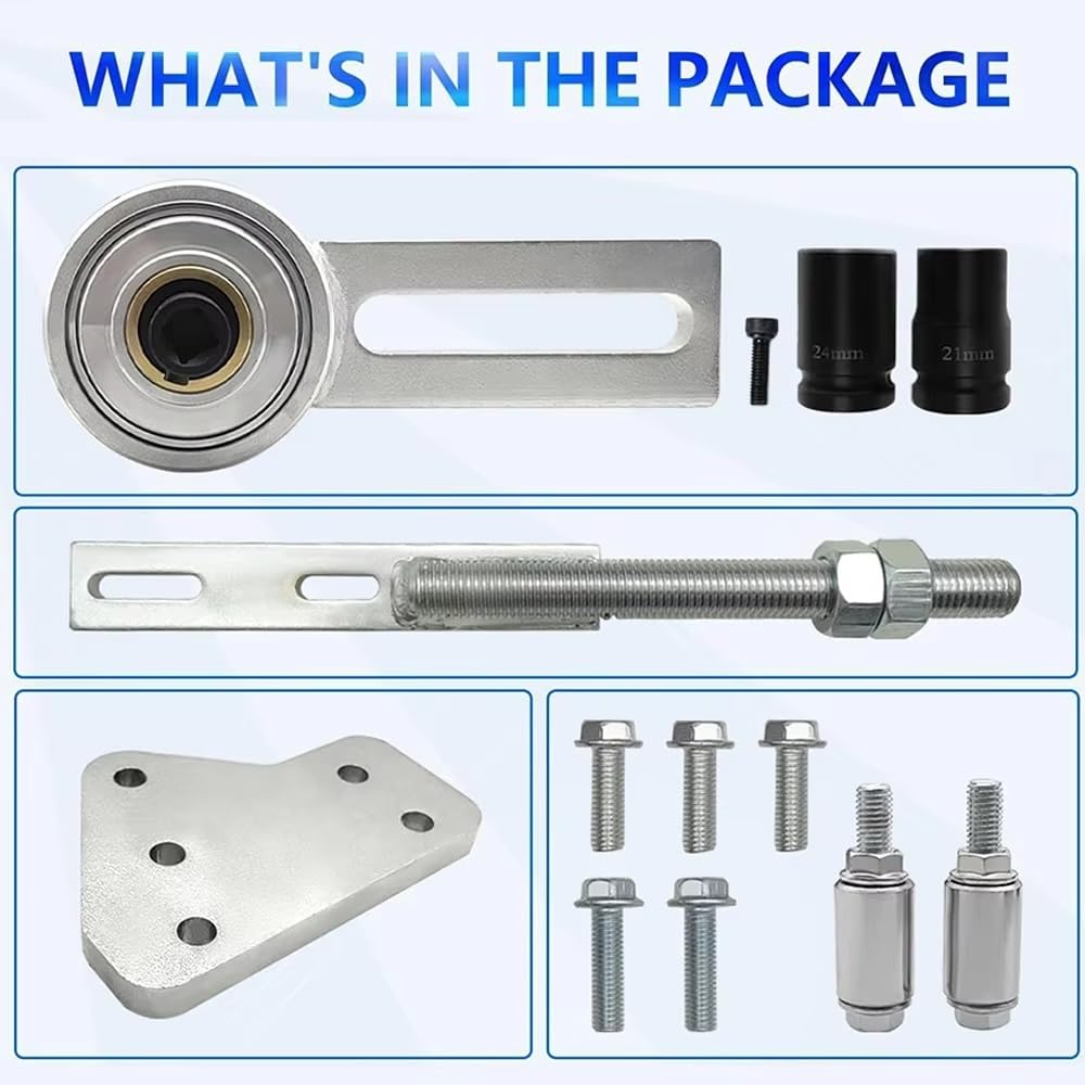 Kit Calado Distribucion Compatible Con Ford 1.0T Para EcoBoost Podofo 303-1611 303-1611-01 Kit Multiplicador De Par Herramienta Para Desmontar La Polea Del Cigüeñal