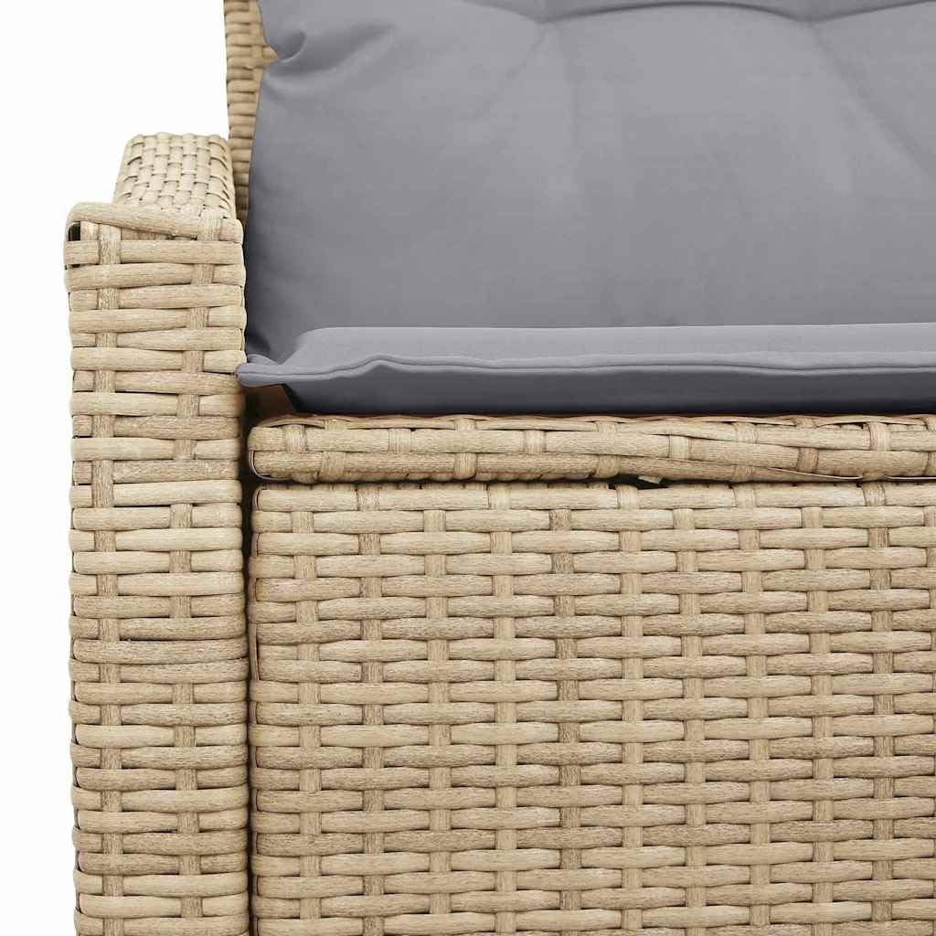Hothingwell Modułowa sofa ogrodowa Poly Rattan 123x62x69cm | Elastyczna konfiguracja, prosty montaż, trwały na zewnątrz, łatwa konserwacja