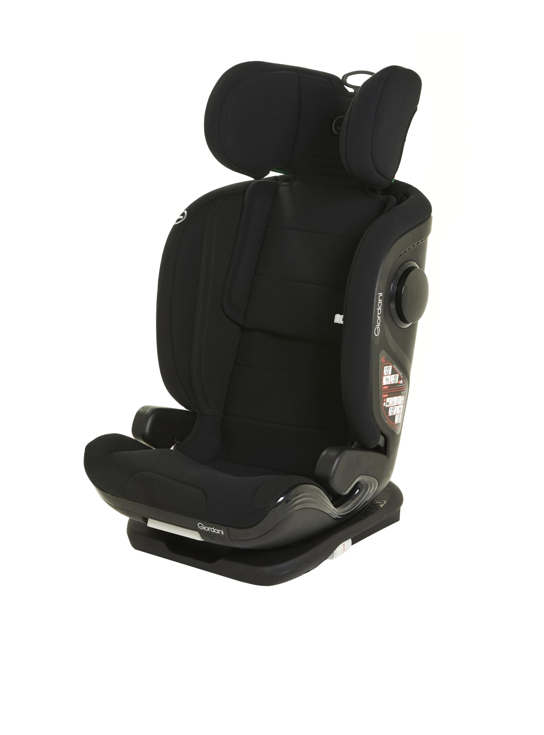 Giordani Iridium Seggiolino Auto 100-150 cm i-Size, Omologato R129/03 con Connettori Isofix, 5 Posizioni dello schienale, Poggiatesta Regolabile e Protezione Laterale, Per Bambini dai 3 ai 12 Anni