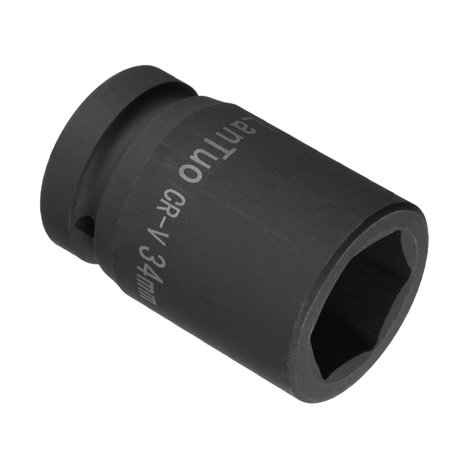 CoCud 6-Point Impact Socket, 1-Inch Drive 34mm Socket, Metric Size Cr-Mo Axle Nut Impact Socket