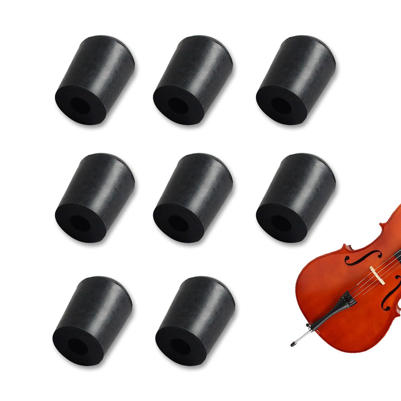 Piutouyar 5 Pack Cello Endpin Rubber Tip Floor Protectors