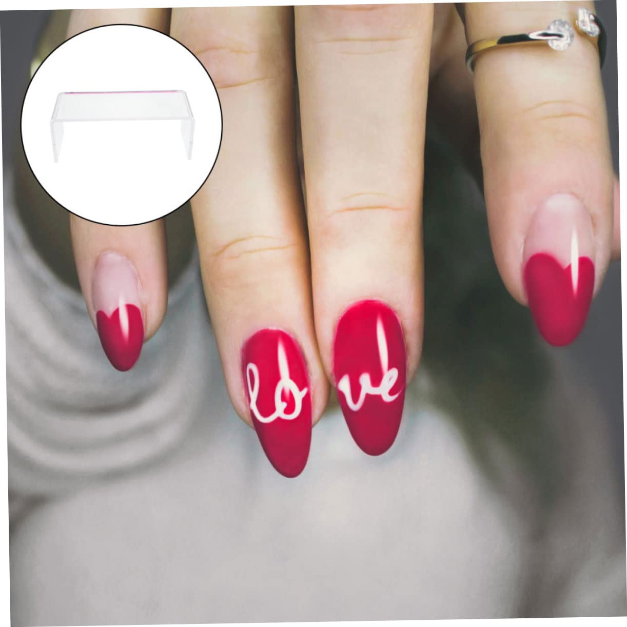 Cuscino Poggia Mano Unghie in Acrilico Bianco per Manicure