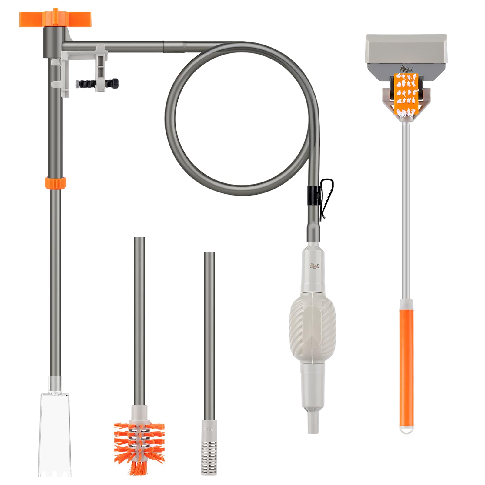 AQQA Siphon nettoyeur de gravier pour aquarium (S)