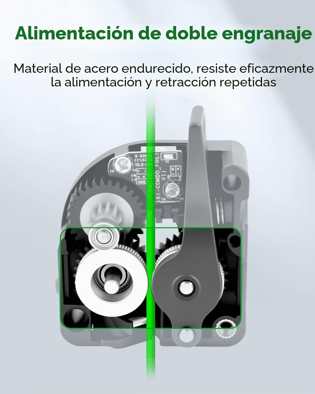 Creality Official Kit de Extrusor de CFC para serie K1, Kit de Accesorios de Actualización, Sensor de Rotura de Filamento y Cortador Integrados, Engranajes Dobles para una Alimentación Suave