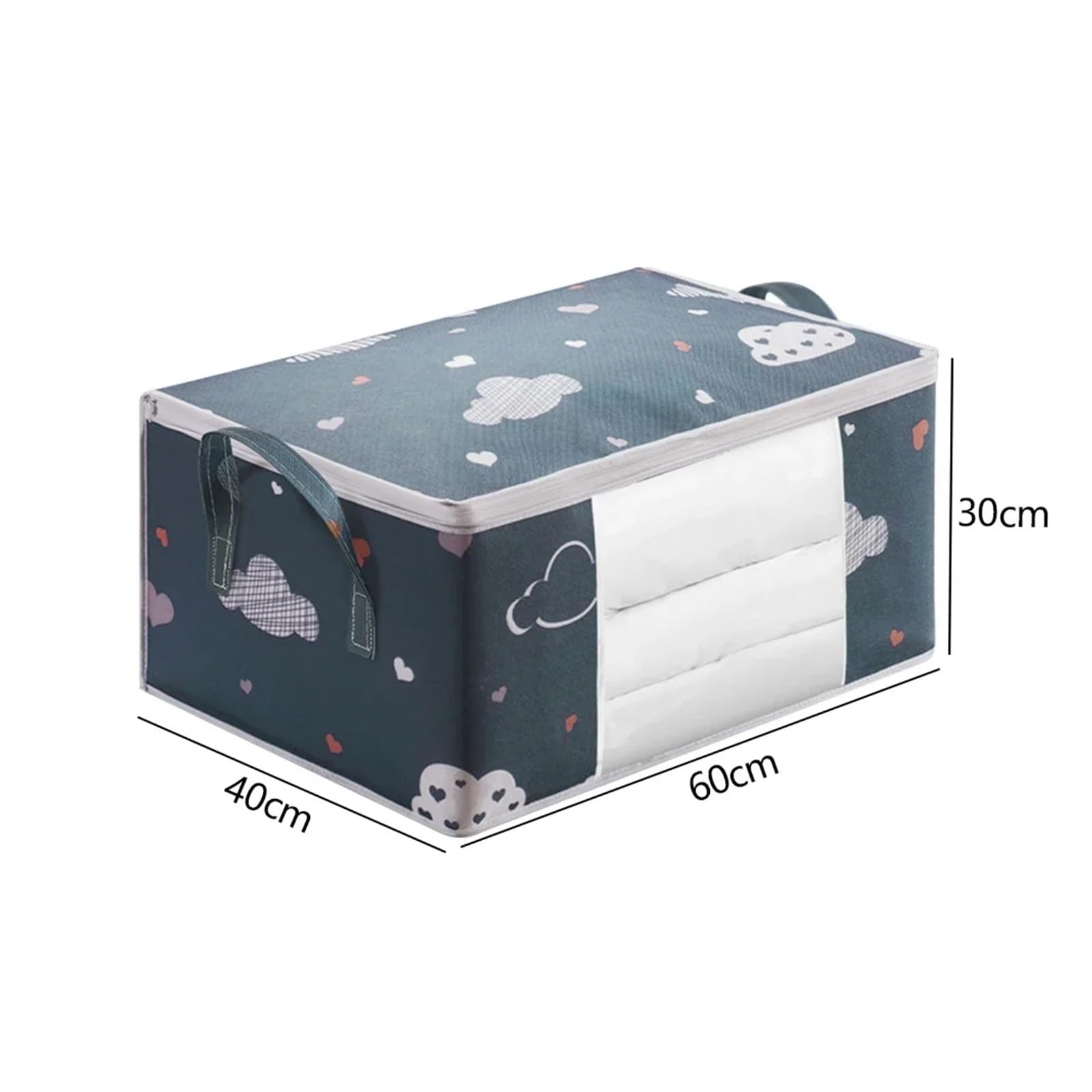 Cajas Almacenaje Ropa Organizador de ropa de 3 piezas, bolsa de almacenamiento de ropa y colcha, organizador de armario impermeable, bolsa de almacenamiento plegable de gran capacidad for mantas y edr