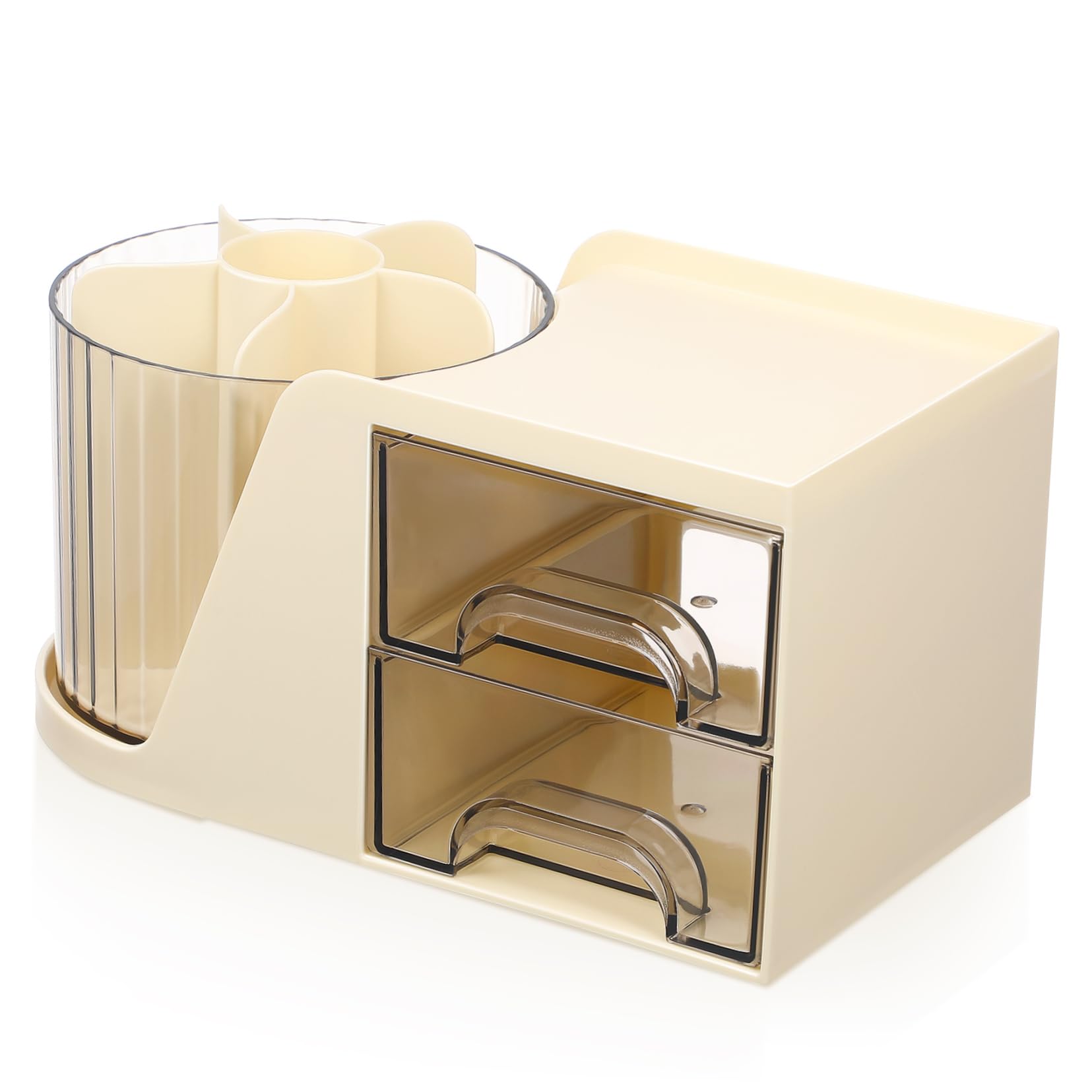 Schreibtisch Organizer Drehbar Stiftehalter, mit Fächern und Schubladen
