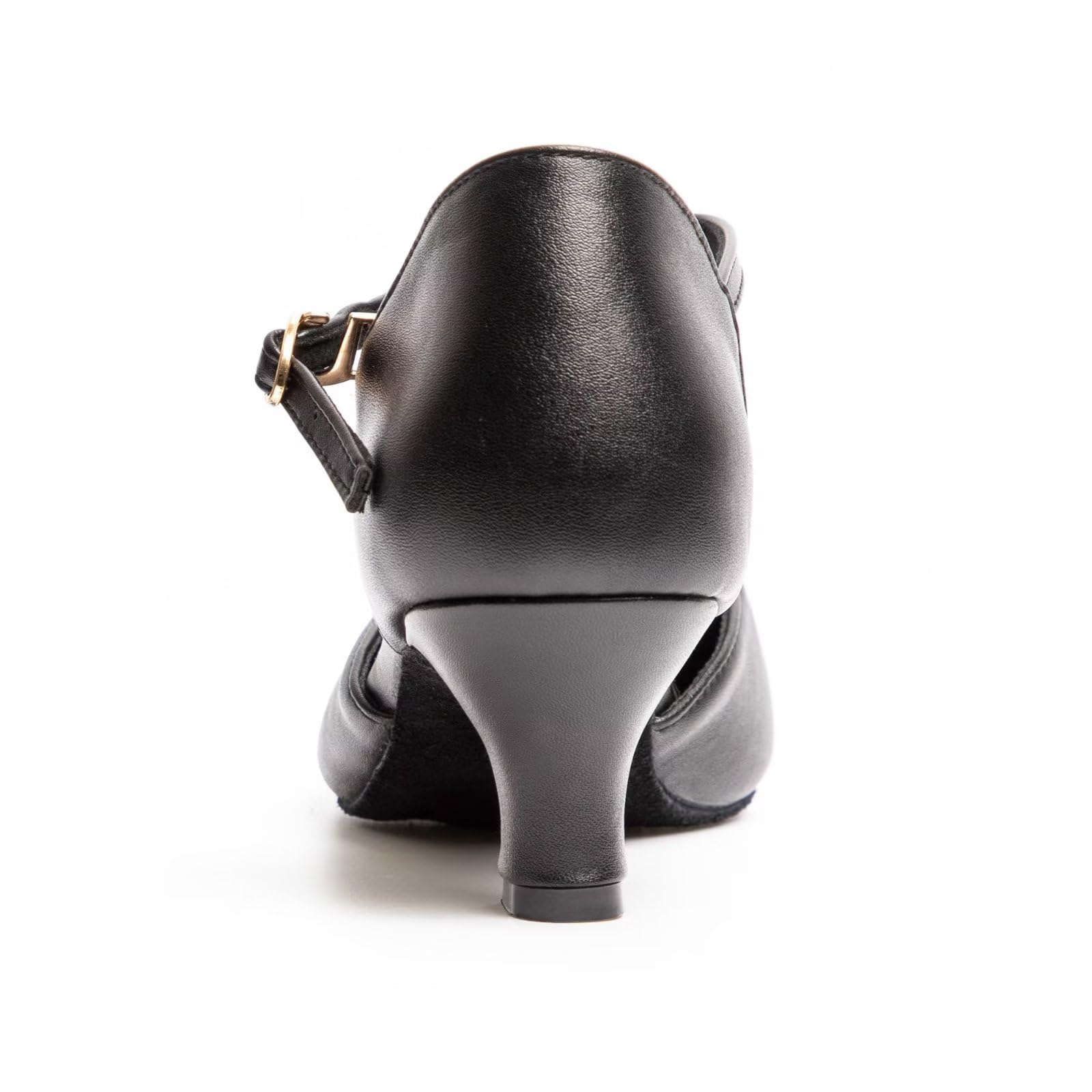 ARCLIBER Women's Character Shoes T Strap Flex Split Dance Shoes for Ballroom Latin Salsa Tango-7M Black