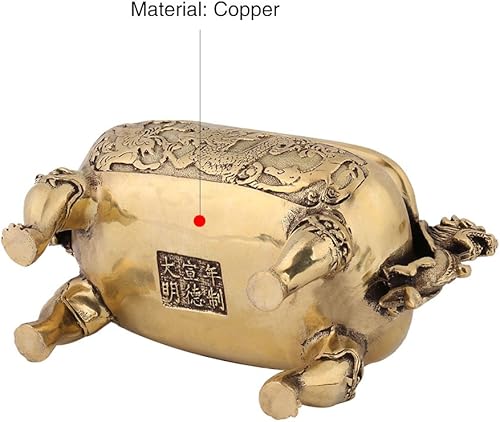 Miniatura 6 de Quemador de incienso de carbón, 1 unidad, soporte de incienso de bronce antiguo, cobre, dragón chino, quemador de incienso para decoración del hogar