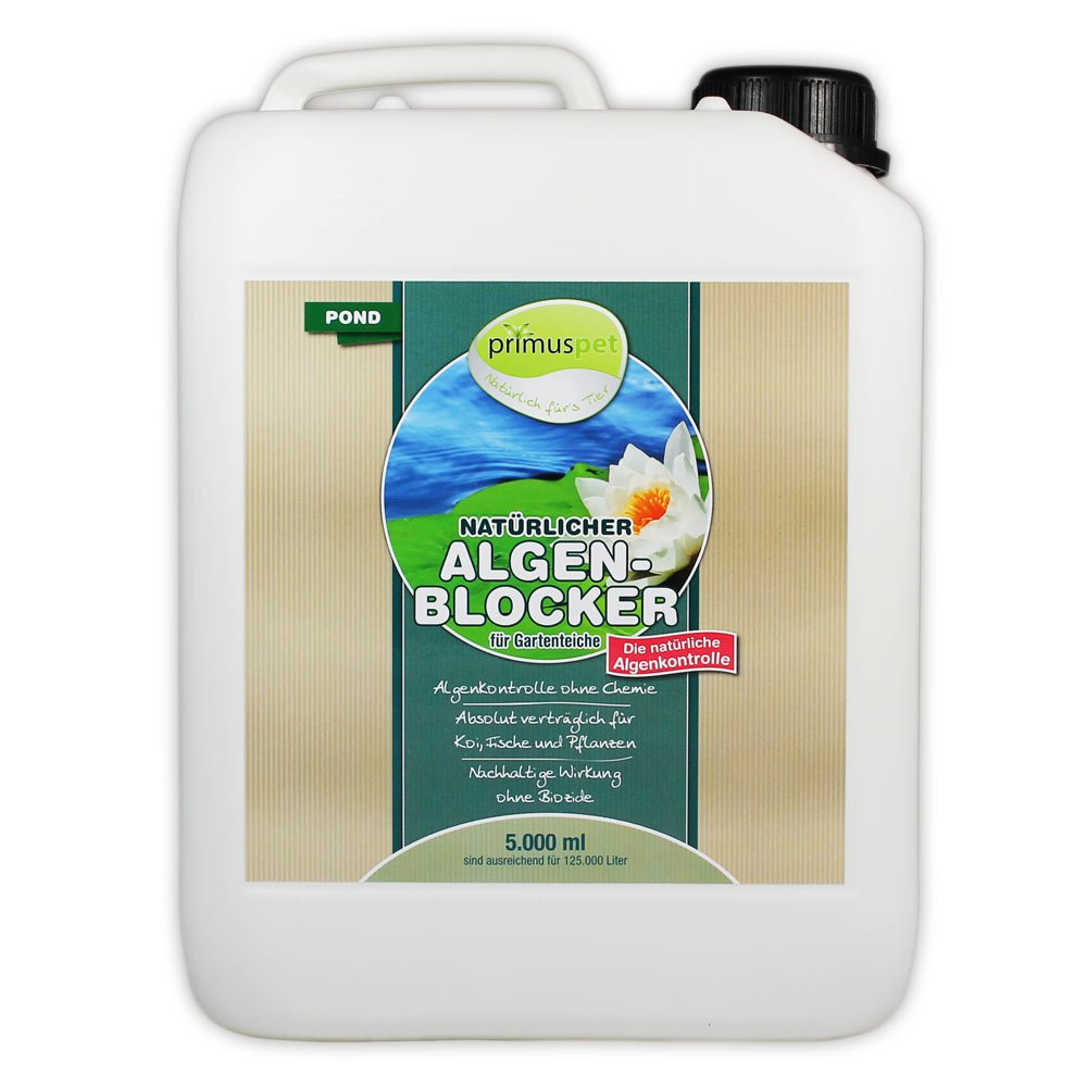 Natürliches Gartenteich Wasserpflege Sparset (4er Sparset: Wasseraufbereiter, Algen-Blocker, Filtermedium + GRATIS Wasserklärer), Set-Größe:Set 5000