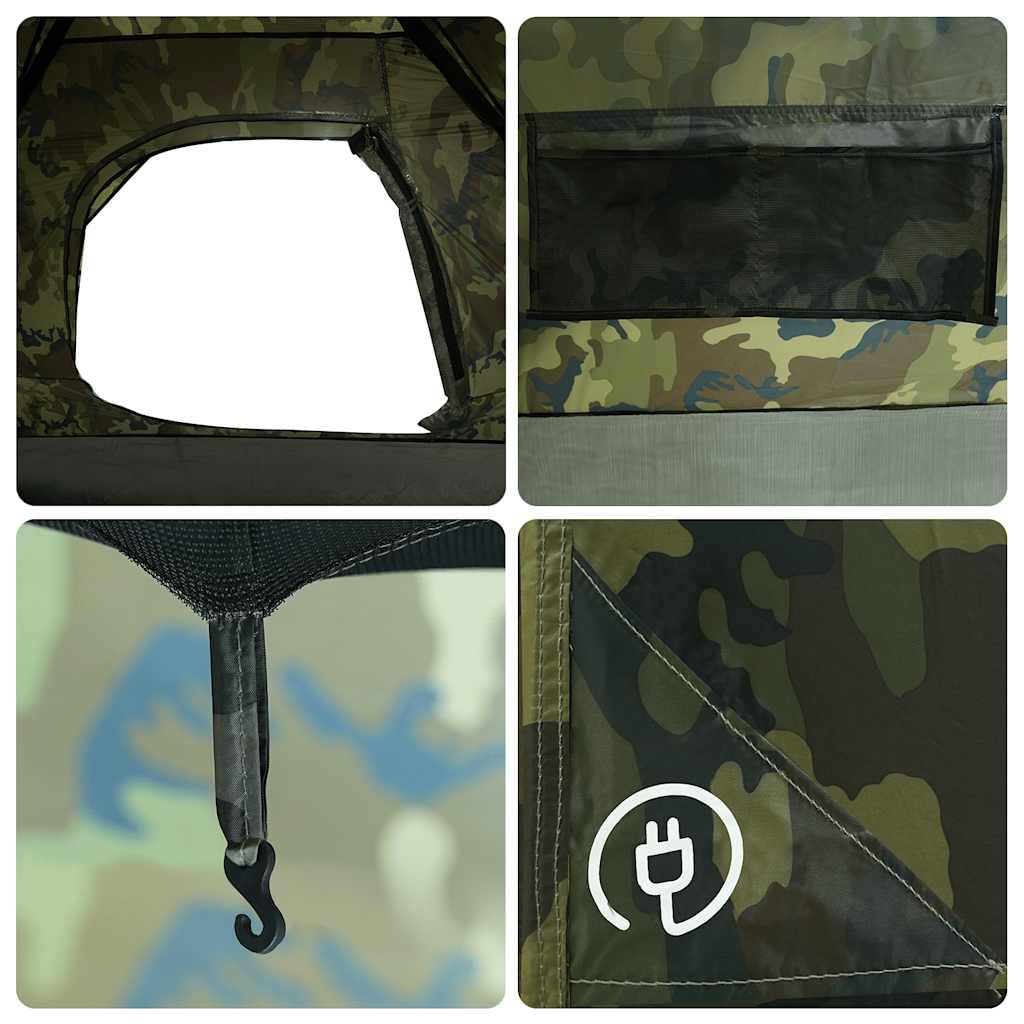 Namiot kempingowy kopułowy dla osób, szary i pomarańczowy, wodoszczelny, z przyłączem E, poliester 185T, 214 x 150 x, lekki namiot outdoorowy do trekkingu, festiwalu, biwaku, kompaktowego i