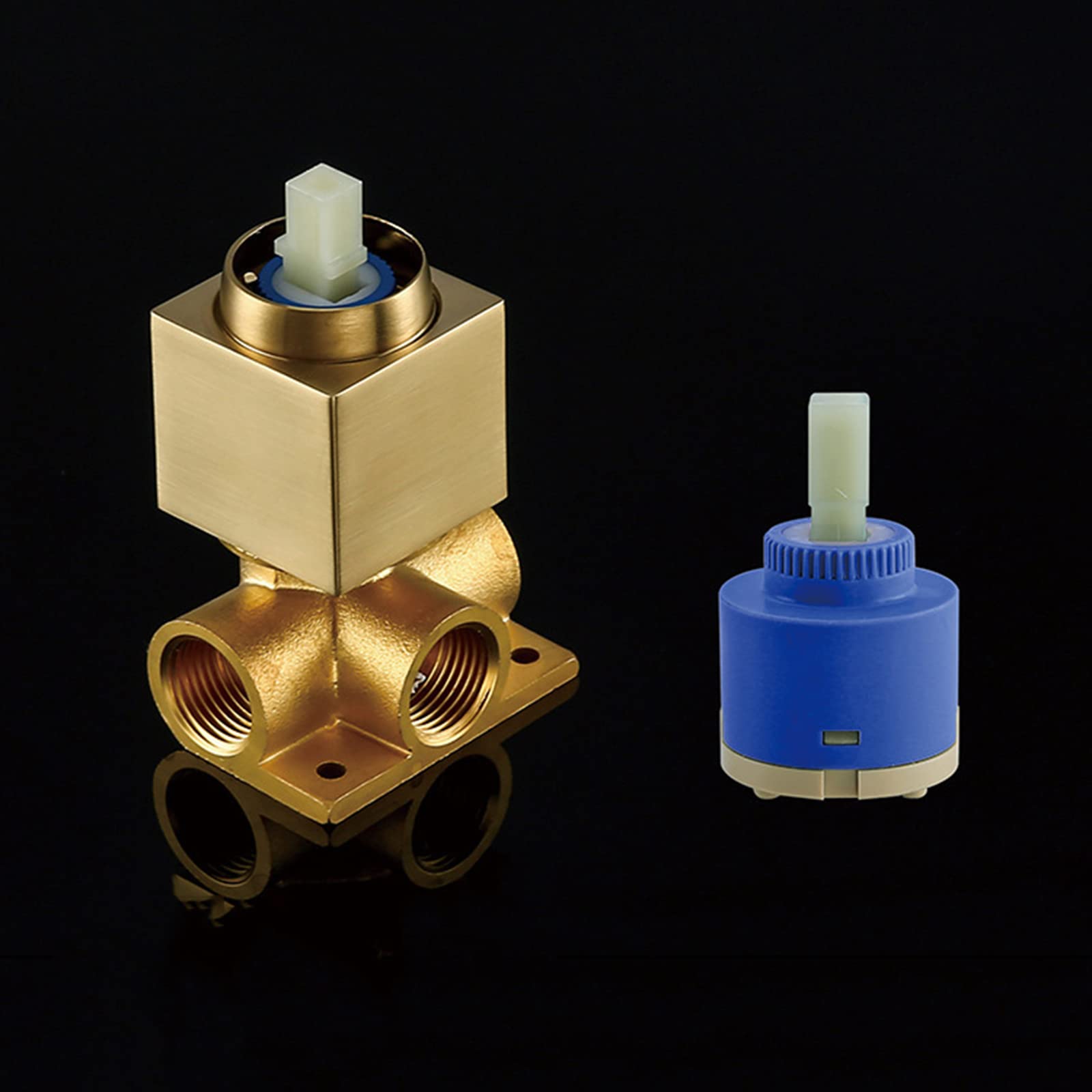 Amazon | ウォールマウント蛇口 フラットスパウト滝洗面水栓 G1/2