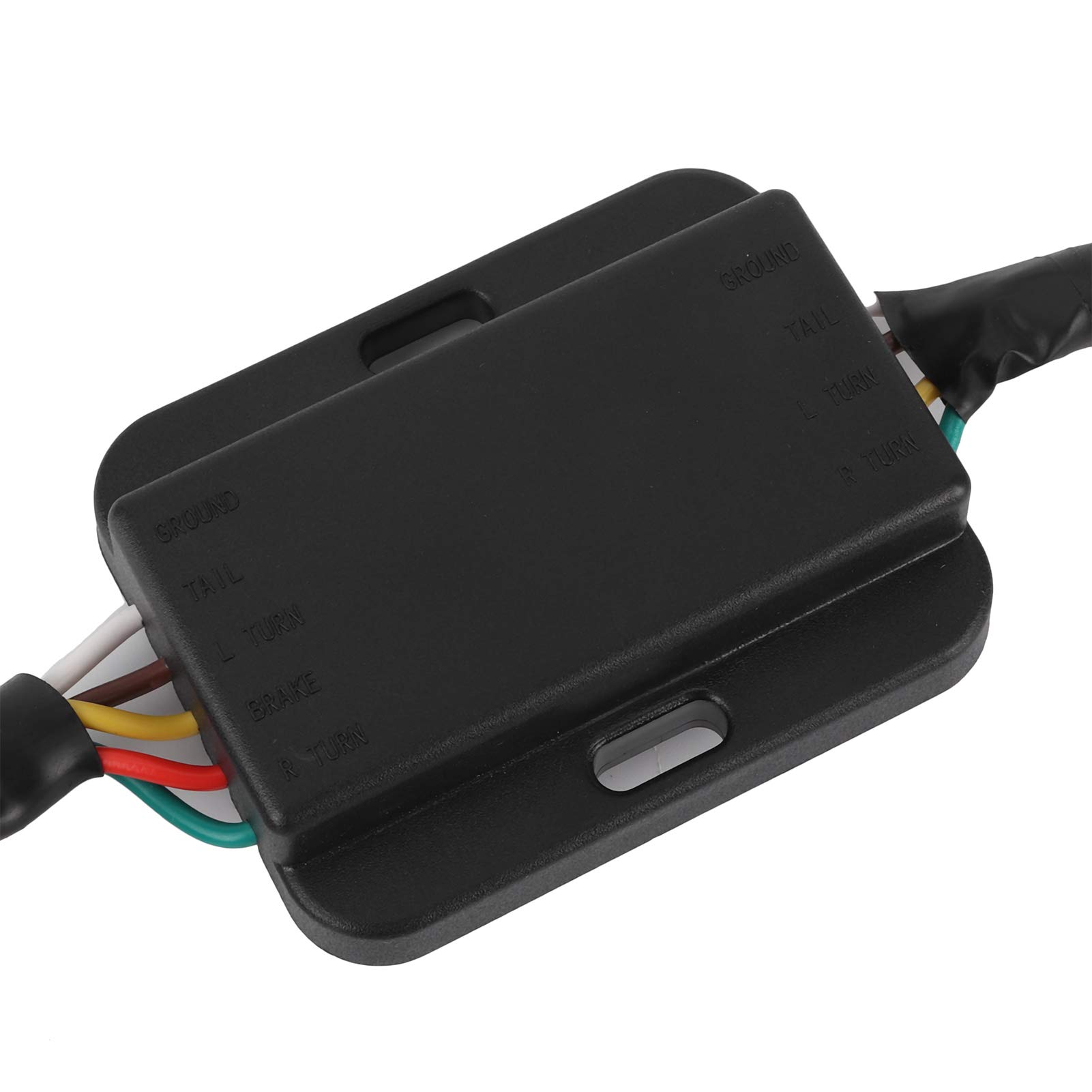 Adapter złącza przyczepy Europejskie 13-pinowe na amerykańskie 4-pinowe okablowanie obwodu tylnych świateł Konwerter typu Plug and Play – Separator sygnału dla dwuprzewodowych