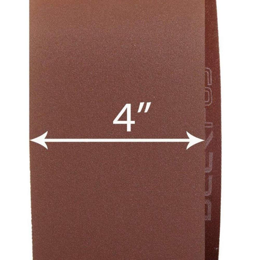 915x100Mm 6Pcs Bandas de lijado 60/80/100/120/150/180 Lijadora de grano Pulido, rojo