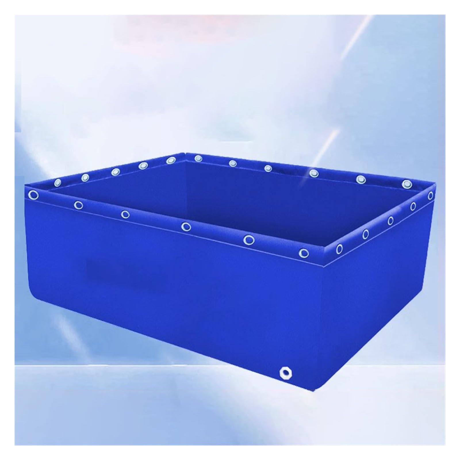 Generico Grande laghetto Portatile in Tela per Pesci 0,8x0,8x0,4 m - Serbatoio di stoccaggio dell'Acqua Rinforzato con valvola di Scarico per acquacoltura all'aperto, Giardinaggio e Facile Trasporto