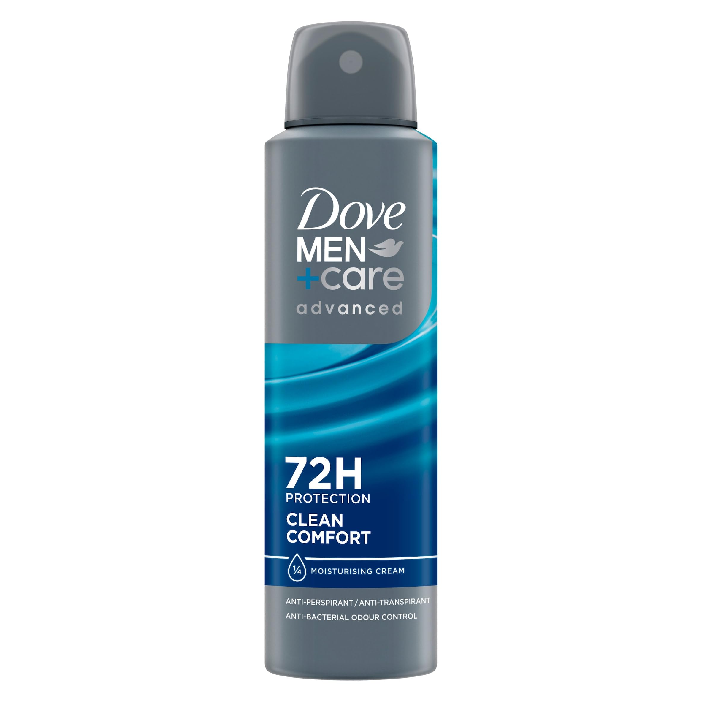 Dove Men's Grey 3X +Care 'Antiperspirant' Deo 72H Protection - 150 Ml In