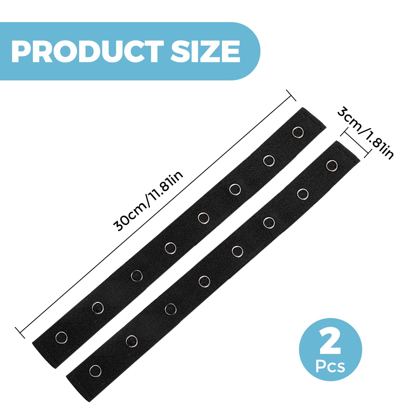 UGPLM 2 extensores de cintura reutilizables con botón a presión de repuesto ajustable elástico y soporte para pantalones vaqueros, extensores de botones elásticos para hombres y mujeres