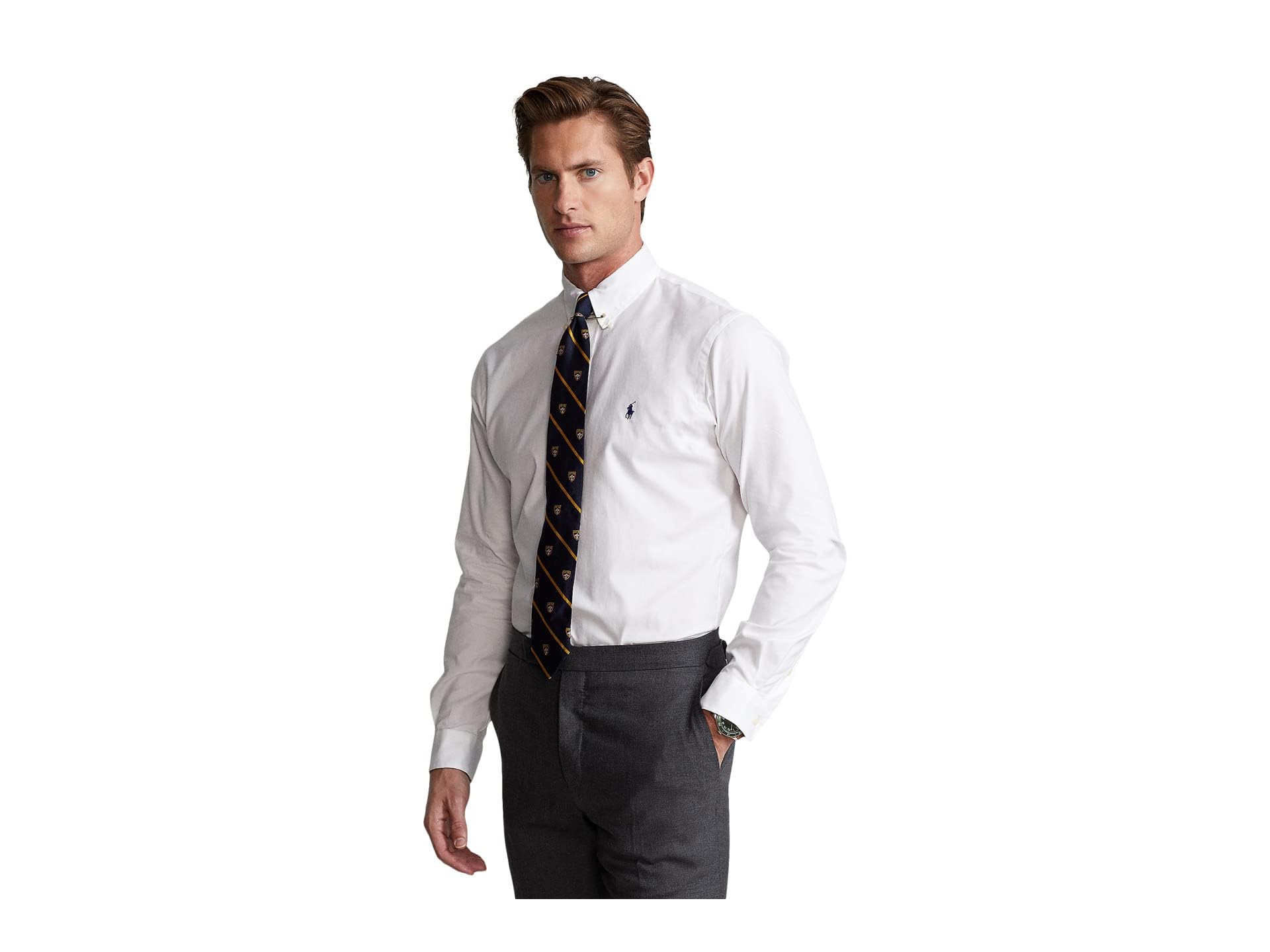 Polo Ralph Lauren Men's White Classic Oxford Shirt Medium