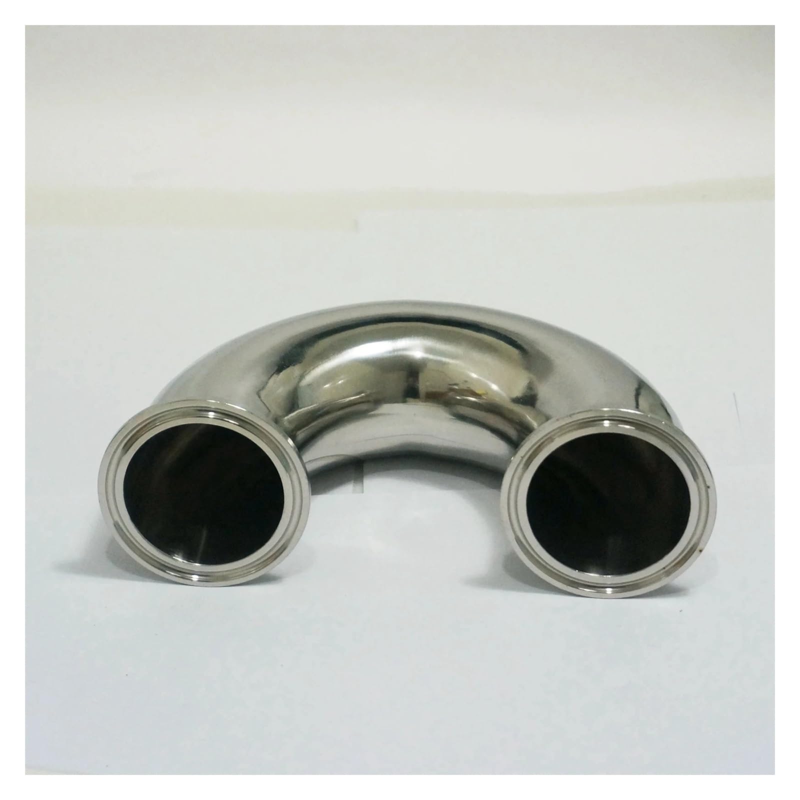 51mm O/D 304 Stainless Steel Fits Ferrule OD 64mm Ferrule 180 Degree Elbow Pipe Fitting Tri Clamp